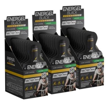 Imagem de 3x Energel Black Cafeina Body Action Limonada 10 Unidades 30g -, Limon