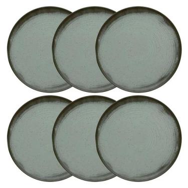 Imagem de Conjunto de Pratos Rasos 06 Peças Flat Pacífico Oxford