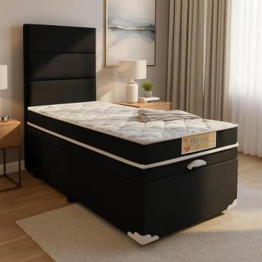 Imagem de Cama Infantil Mini Cama Box Baú 70x150cm Com Colchão D28 l Genki Kenko