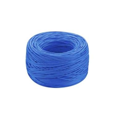 Imagem de Cabo De Rede Cat 5 100 Metros Azul - Fio Para Cftv E Internet 8 X 24 Awg 0,48mm