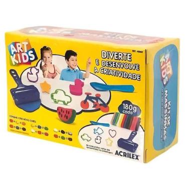 Imagem de Kit Massinha de Modelar Art Kids 180g 40002 - Acrilex - Tendtudo