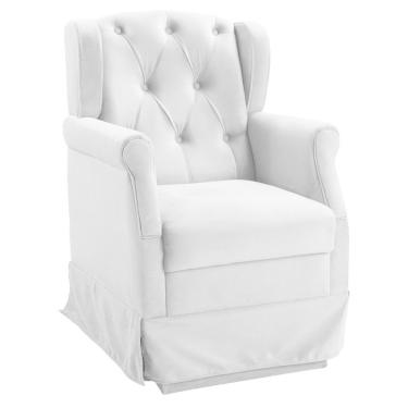 Imagem de Poltrona Para Amamentação Ternura Balanço Corino Branco Star Confort