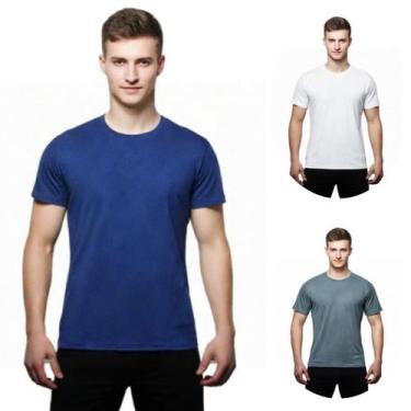 Imagem de Kit 3 Camisas Uv +50 Manga Curta Slim - C&C, Marinho, Branco, Grafite,