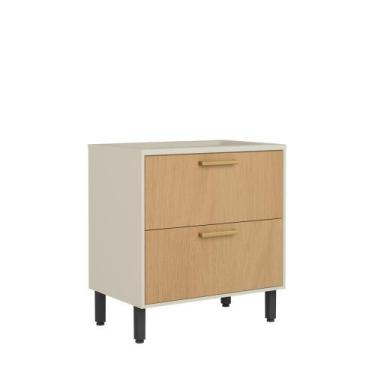 Imagem de Balcão de Cozinha p/ Cooktop Gav Porta Basc Bossa Nova Nogal - Bertoli