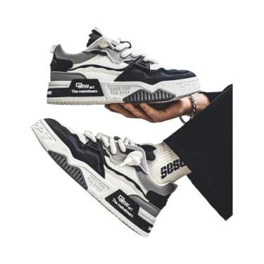 Imagem de Tênis Casuais Masculinos De Solado Grosso Para Primavera E Verão, Anti