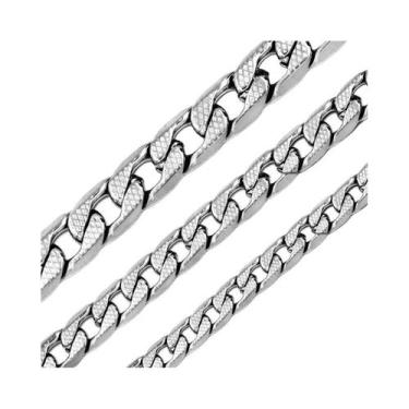 Imagem de Colar Elo Cubano Banhado a Ouro Para Homens E Mulheres, Elo De Aço Ino