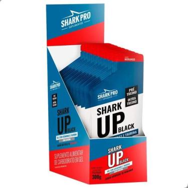 Imagem de Shark UP Black Carbo Gel Endurance 30g Box 10 Sache Shark Pro, Morango