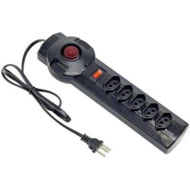 Imagem de Filtro de Linha - 5 Tomadas - Com Voltimetro - Forceline - Force Line