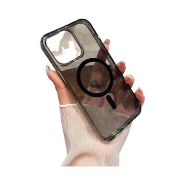 Imagem de Capa Magnética Brilhante Para iPhone 15 14 13 12 11 pro Max, Acrílico 