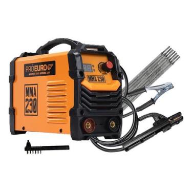 Imagem de Máquina Solda Inversora 230a MMA Tig Pró Euro + Eletrodo 250, 220V