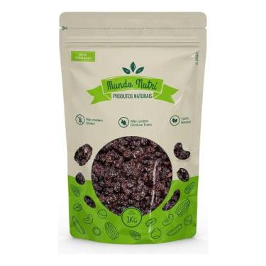 Imagem de 1kg Uva Passa Preta Importada Sem Semente Nova Safra Mundo N - Congrat