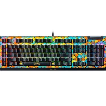 Imagem de Teclado Mecânico Gamer Razer BlackWidow V4 X, RGB, Switch Green, Pokémon Kanto Starters...