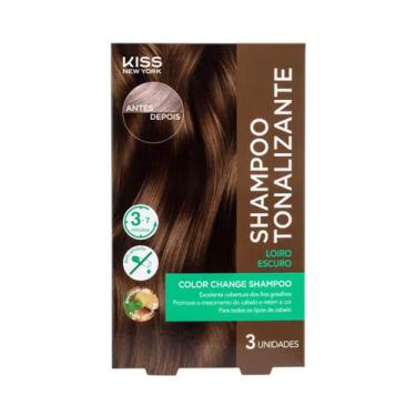 Imagem de Kiss New York Color Change Shampoo Tonalizante Loiro Escuro