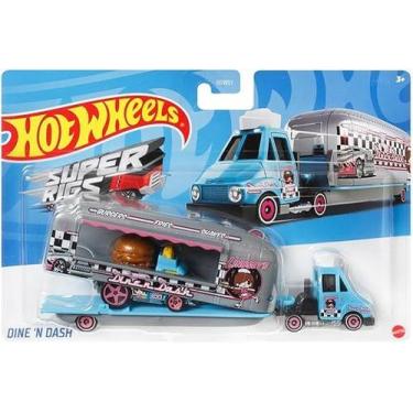 Imagem de Caminhão de Transporte de Carros Hot Wheels CAMINHÃO DE REBOQUE burger