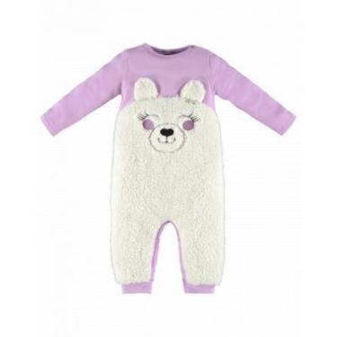 Imagem de Macacão Longo para Bebê Menina em Molecotton  Up Baby, G, Violeta clar