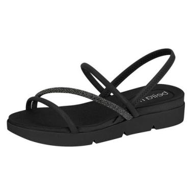 Imagem de Sandalia Feminina Plataforma Conforto Beira Rio 8387.530, Preto, 35