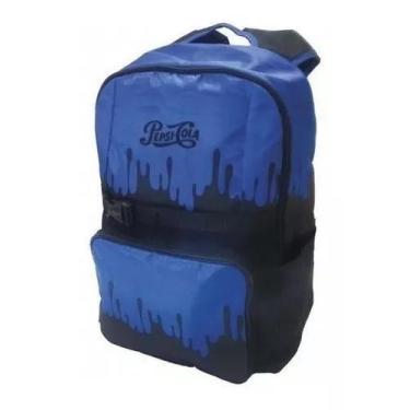 Imagem de Mochila Costas Notebook Juvenil Grande Pepsi Cola Foroni Azul