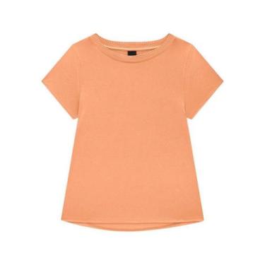 Imagem de Blusa Manga Curta Viscolycra Malwee Enfim Ref. 58544, Laranja 438, G