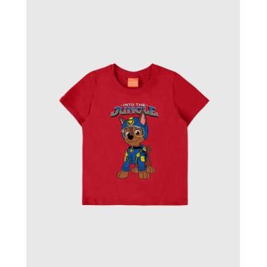 Imagem de CAMISETA INFANTIL MENINO MANGA CURTA PATRULHA CANINA ALGODÃO MALWEE KI