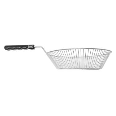Imagem de Cesto Multiuso Redondo Galvanizado Grande para Fritador TFAO40 Prata Metalcubas