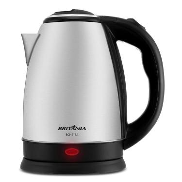 Imagem de Chaleira Elétrica Britânia BCHE18A 1,8L Inox Jarra sem Fio com Desligamento Automático 110V