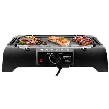 Imagem de Churrasqueira Elétrica Portátil Britânia BCG1 1200W 1,2L Grelha Aço Inox Preto 110V