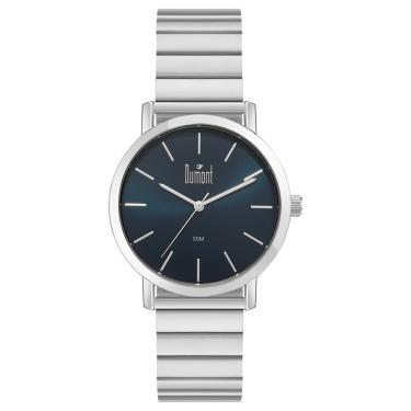 Imagem de Relógio Masculino Traveller DU2035MOY-4A Analógico Pulseira Aço Prata Mostrador Azul Dumont