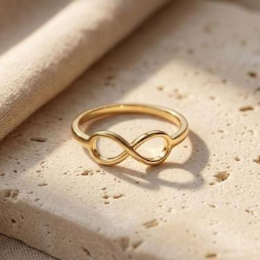 Imagem de Anel falange infinito - ALBAA JOIAS, Dourado, Dourado, 8
