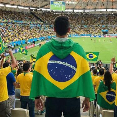 Imagem de Bandeira do Brasil Body Flag para Vestir 90x150cm Copa Do Mundo Eleiçõ