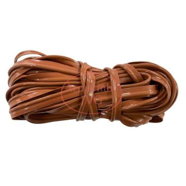 Imagem de 20m Vivo Marrom Claro Acabamento PVC Plástico Bolsa Mochilas - Sem Mar