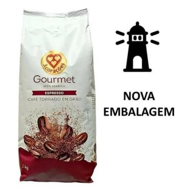 Imagem de Café Em Grão Torrado Espresso Gourmet Tres Corações 1kg