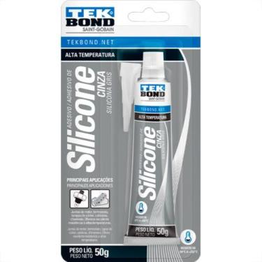 Imagem de Tekbond Silicone Alta Tp.Cinza Tek 50G Blis