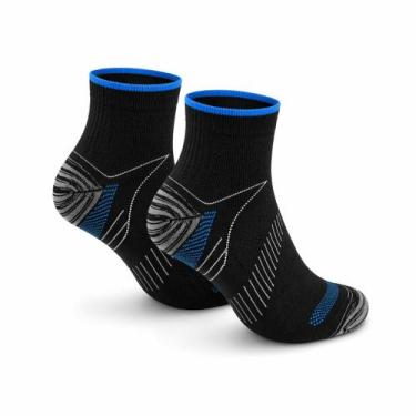 Imagem de Meia De Compressão Esportiva Corrida Running Cano Curto - NoBrand, Bla
