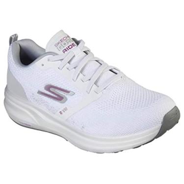 Imagem de Skechers Go Run Ride 8 White/Purple 8.5 B (M)