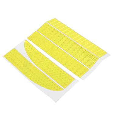Imagem de Adesivo reflexivo traseiro, adesivo de listra reflexiva forte e reflexo de 180 ° alta viscosidade para patinetes para motocicletas para carros(B (amarelo fluorescente))