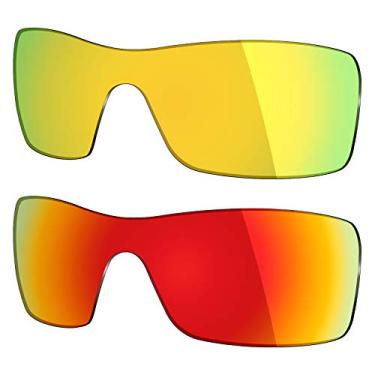 Imagem de Mryok 2 pares de lentes polarizadas de substituição para óculos de sol Oakley Batwolf – Opções