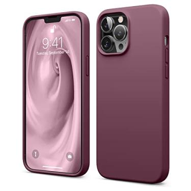 Imagem de elago Capa compatível com iPhone 13 Pro Max, capa de silicone líquido, capa protetora de câmera de corpo inteiro, à prova de choque, capa de telefone fina, forro de microfibra macia antiarranhões, 17