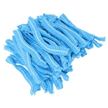 Imagem de Touca de rede descartável, touca de banho descartável macia não tecida Respirável Esticável Compacto Portátil para Salão de Beleza para Hotel Centro de Spa para Homens Mulheres