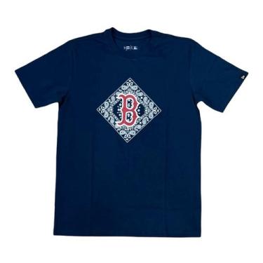 Imagem de Camiseta NewEra Street Paisley Boston Red Sox Marinho