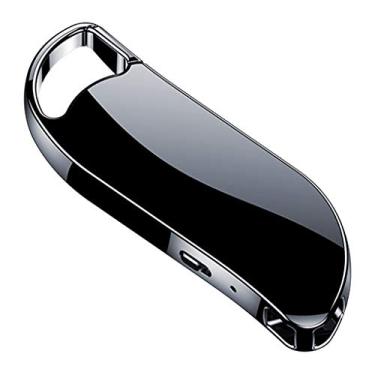 Imagem de Gravador de voz de 32 GB, chaveiro digital ativado por áudio, para reuniões, palestras, negociações de negócios, preto