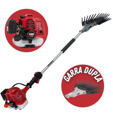 Imagem de Derriçadeira Mãozinha Dupla de Café Kawashima Com Motor M2600 25, 4 Cilindradas á Gasolina 2 Tempos Haste Curta 1100mm Ideal Para Fazendas de Café