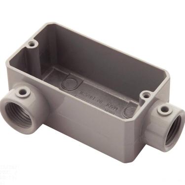 Imagem de Condulete fixo 3/4" tipo "LR" - sem tampa / rosca BSP / com pintura eletrostática a pó Tramontina