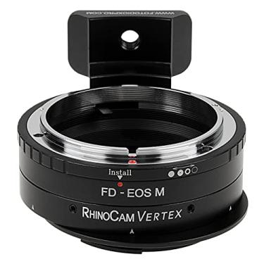 Imagem de Adaptador de costura rotativa RhinoCam Vertex, compatível com lente Canon FD e FL 35mm SLR para câmeras sem espelho de montagem Canon EOS M (EF-M)