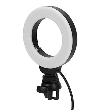 Imagem de Vbestlife Luz de preenchimento de selfie regulável de LED, anel de luz de 10 cm com clipe, para vídeo ao vivo para laptop, tablet, PC, para Vlog Youtuber
