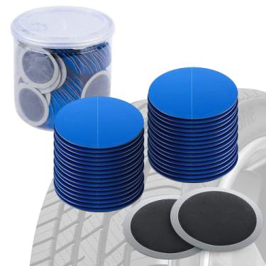 Imagem de Watris Veiyi Remendo de reparo de pneu de 58 mm, kit de remendo de pneu, remendos de pneus resistentes, remendos redondos sem câmara, reparo rápido para danos de pneus de carro