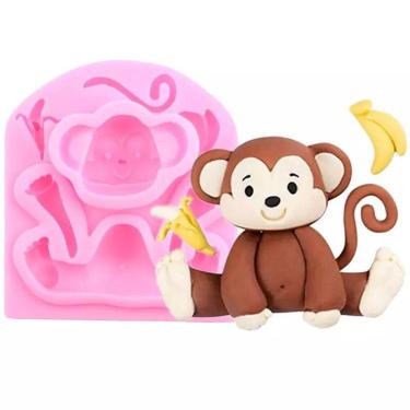 Imagem de Molde De Silicone Macaco Bebê Safari Baby