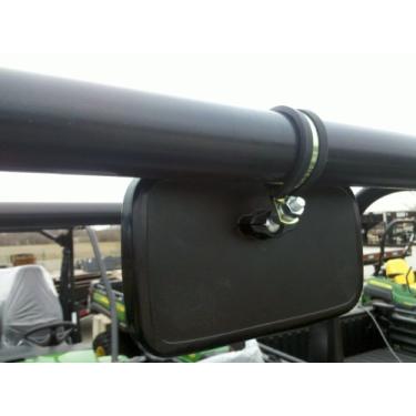 Imagem de Espelho retrovisor compatível com Polaris e John Deere UTVs com barras de rolo redondas