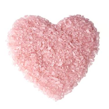 Imagem de LAIDANLA Pedra triturada lascas de cristal a granel pedras preciosas naturais cura cristais Reiki enchimento de vaso cascalho aquário 100 g, 0.22 Pound-（0.2"-0.28"）