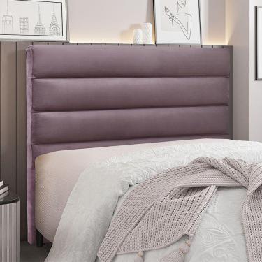 Imagem de Cabeceira Para Cama Box Solteiro La Italiana 90cm Veludo - SSX Multicoisas