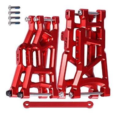 Imagem de Red Aluminum Front&Rear Suspension A-Arms Set Tie Bar for Traxxas Slash 2WD 1/10